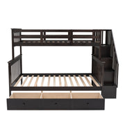 Stairway Bunk Bed With Storage And Guard Rail For Bedroom - R&R Furniture Gallery (Fountain Valley, CA)