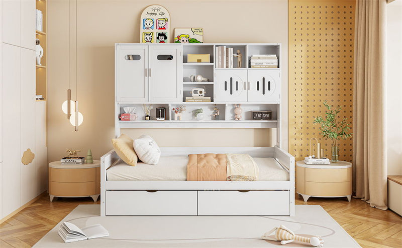 Daybed With All-In-One Cabinet And Shelf - R&R Furniture Gallery (Fountain Valley, CA)