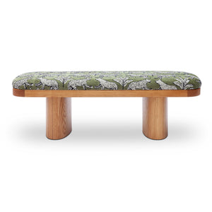 Ollie -  Leopard Jacquard Bench