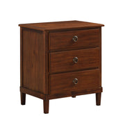 Chamberlin - 3 Drawer Nightstand - Brown - R&R Furniture Gallery (Fountain Valley, CA)