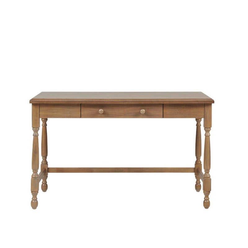 Tabitha - Desk With Drawer And Turned Legs - Natural - R&R Furniture Gallery (Fountain Valley, CA)