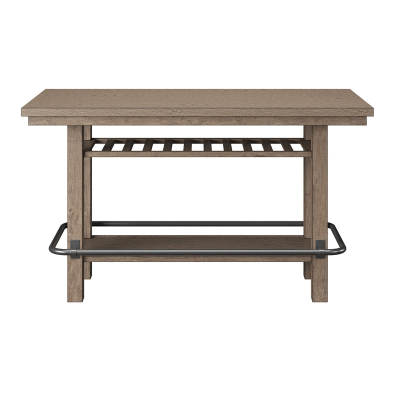 Bar Height Storage Table With Construction - Brown - R&R Furniture Gallery (Fountain Valley, CA)
