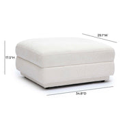 Perry - Modular Ottoman - Cream - R&R Furniture Gallery (Fountain Valley, CA)