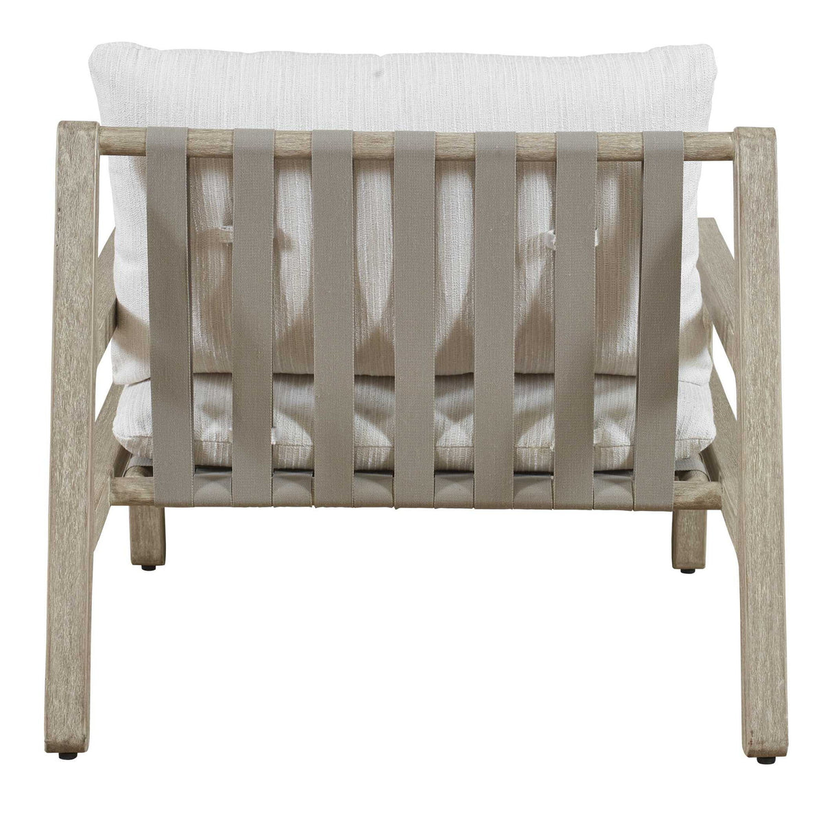 Strapped - Outdoor Lounge Chair - Light Brown / Light Gray