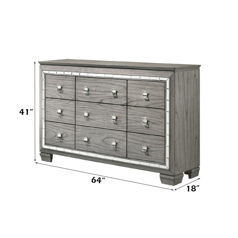 Antares - Dresser - Light Gray Oak - R&R Furniture Gallery (Fountain Valley, CA)