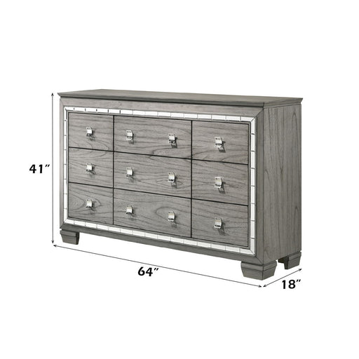 Antares - Dresser - Light Gray Oak - R&R Furniture Gallery (Fountain Valley, CA)