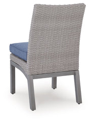 Half Moon Beach - Side Chair With Cushion (Set of 2) - Blue / Gray - R&R Furniture Gallery (Fountain Valley, CA)