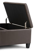 Ellis - Coffee Table Storage Ottoman Contemporary Design - R&R Furniture Gallery (Fountain Valley, CA)