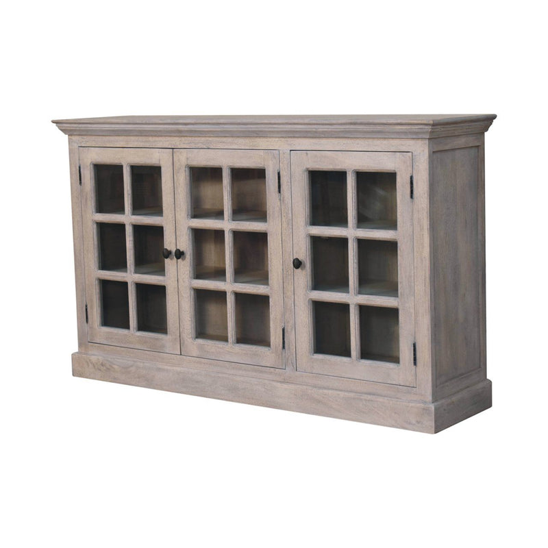 Triple Glazed Cabinet - Gray - R&R Furniture Gallery (Fountain Valley, CA)