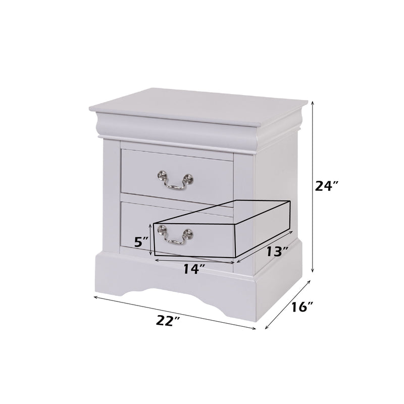 Louis Philippe III - Sleek Design Nightstand