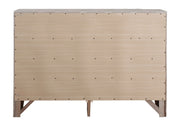 Glory Furniture Marilla dresser with multiple drawers, wooden finish, and modern design for bedroom storage.