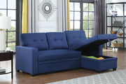 Upholstered Pull Out Sectional Sofa With Chaise - R&R Furniture Gallery (Fountain Valley, CA)