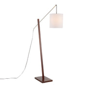 Lumi Source Arturo contemporary floor lamp with sleek metal stand and adjustable shade in modern living room setting