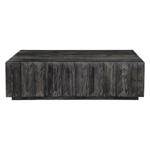 Barlas - Coffee Table - Black / Woodtone