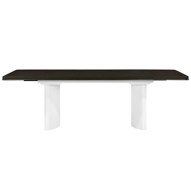 Carena - Dining Table With Leaf - White & Brown - R&R Furniture Gallery (Fountain Valley, CA)