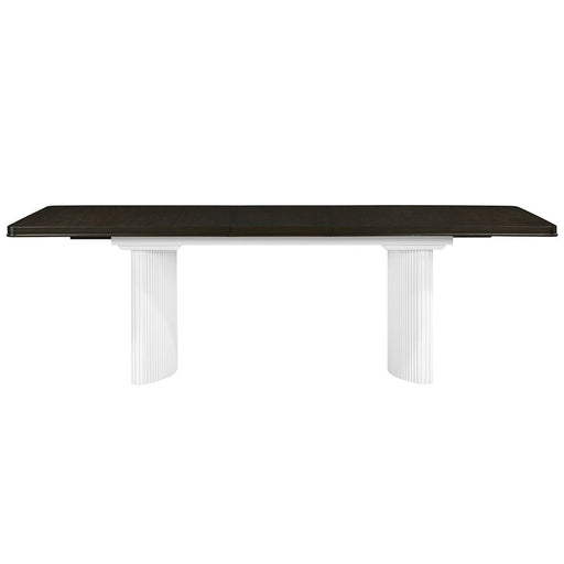 Carena - Dining Table With Leaf - White & Brown - R&R Furniture Gallery (Fountain Valley, CA)