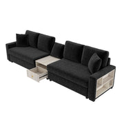 Modular Sofa Couch With Storage Armrest And Center Console - R&R Furniture Gallery (Fountain Valley, CA)