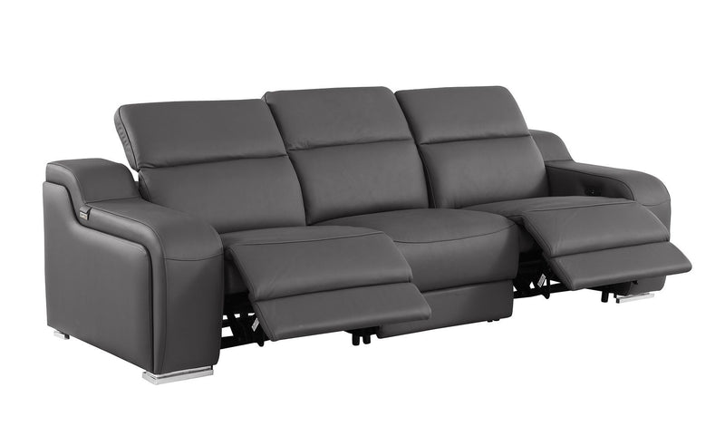 1116 - 7-Piece Modular Power Reclining Sofa, Loveseat & Chair Set In With 5 Power Recliners & Power Headrests