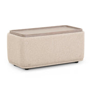 Sylvie - Ottoman Table - Cream - R&R Furniture Gallery (Fountain Valley, CA)