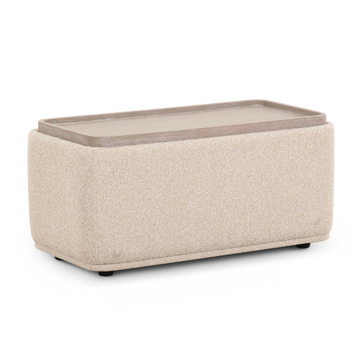 Sylvie - Ottoman Table - Cream - R&R Furniture Gallery (Fountain Valley, CA)