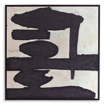 Rock On - Framed Canvas - Black / Beige