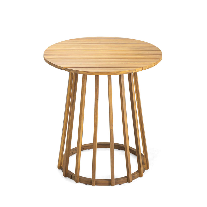 Outdoor Round Top Dining Table, Round Bistro Table - Teak - R&R Furniture Gallery (Fountain Valley, CA)