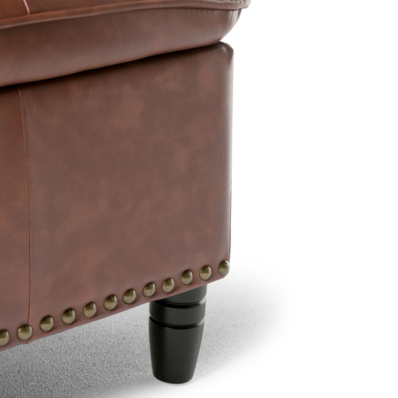 Emily - Storage Ottoman - Cognac - R&R Furniture Gallery (Fountain Valley, CA)