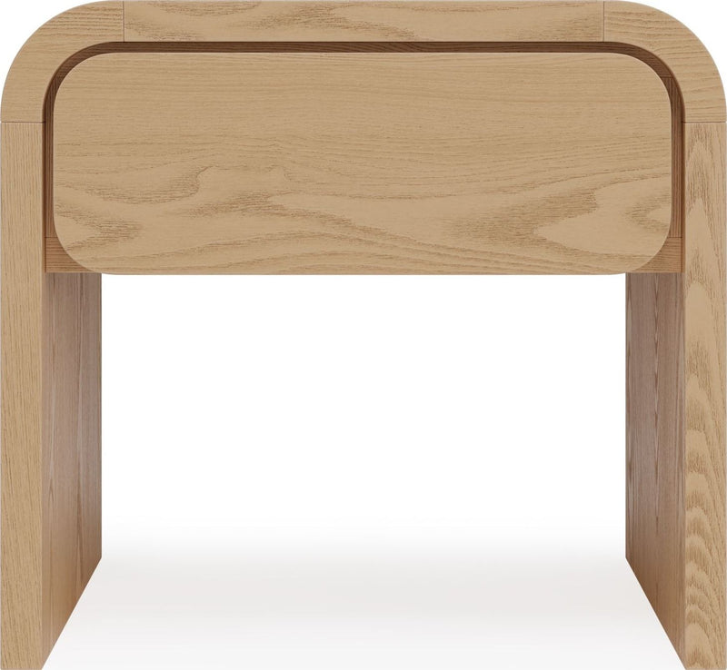 Elora 1-Drw Nightstand - Timber