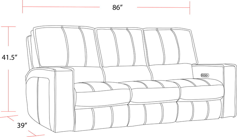Rockford - Power Reclining Sofa Set - R&R Furniture Gallery (Fountain Valley, CA)