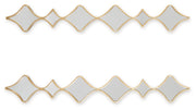 Harriswood - Accent Mirror Set (Set of 2) - Gold Finish - R&R Furniture Gallery (Fountain Valley, CA)