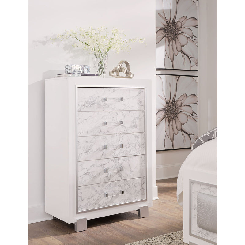 Skye - Marble Chest - White - R&R Furniture Gallery (Fountain Valley, CA)