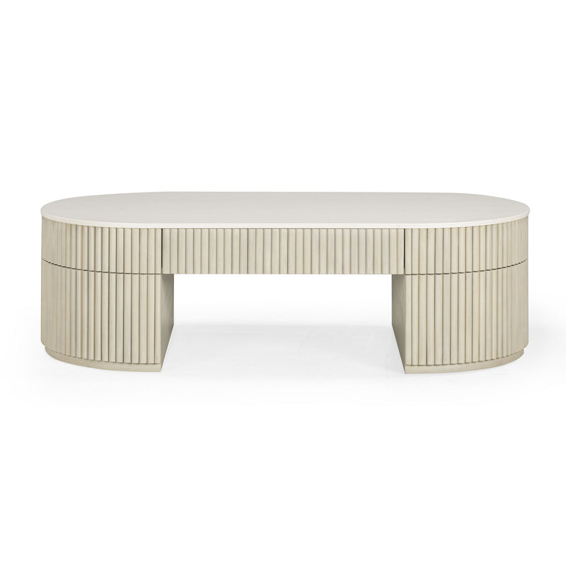 Bella - Oval Coffee Table - R&R Furniture Gallery (Fountain Valley, CA)