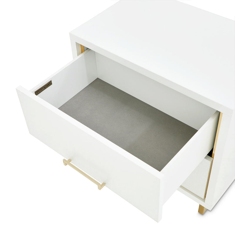 Palm Gate - Nightstand - Cloud White - R&R Furniture Gallery (Fountain Valley, CA)