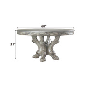 Dresden - Round Pedestal Dining Table - Vintage Bone White - R&R Furniture Gallery (Fountain Valley, CA)