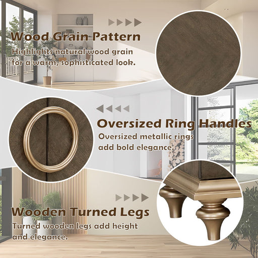 Ashtin - Console Cabinet - Brown - R&R Furniture Gallery (Fountain Valley, CA)