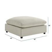 Cassandra - Ottoman With Removable Covers - R&R Furniture Gallery (Fountain Valley, CA)
