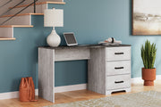 Shawburn - Home Office Desk - White / Dark Charcoal Gray - R&R Furniture Gallery (Fountain Valley, CA)