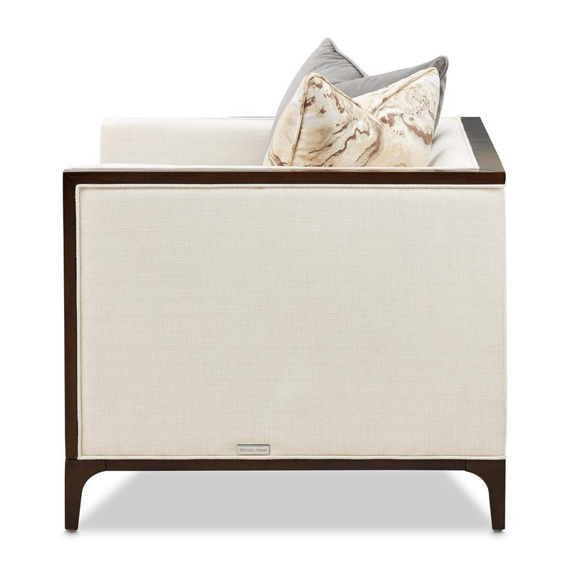 Belmont Place - Matching Chair - Cream / Espresso - R&R Furniture Gallery (Fountain Valley, CA)