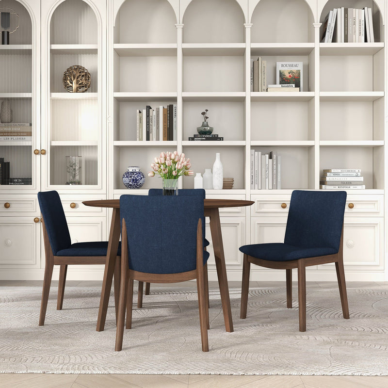 Laura - Mid-Century Modern Solid Wood Dining Chair (Set of 2) - R&R Furniture Gallery (Fountain Valley, CA)
