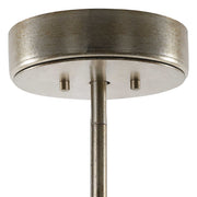 Uttermost Goccia tear drop glass pendant light hanging with a sleek, modern design and clear glass teardrop shape.