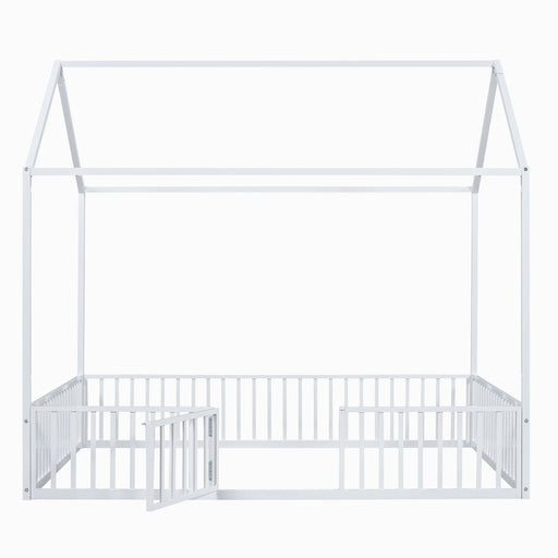 Metal House Bed With Fence And Door - R&R Furniture Gallery (Fountain Valley, CA)