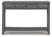 Freedan - Console Sofa Table - Grayish Brown - R&R Furniture Gallery (Fountain Valley, CA)