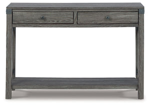 Freedan - Console Sofa Table - Grayish Brown - R&R Furniture Gallery (Fountain Valley, CA)