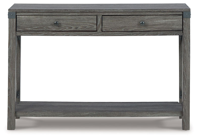Freedan - Console Sofa Table - Grayish Brown - R&R Furniture Gallery (Fountain Valley, CA)