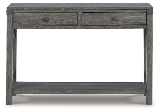 Freedan - Console Sofa Table - Grayish Brown - R&R Furniture Gallery (Fountain Valley, CA)