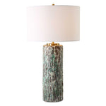 Meltdown - Ivory Teal Table Lamp