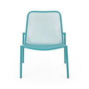 Noble House outdoor iron arm chair with intricate design, featuring a sturdy metal frame and decorative patterns for patio seating.