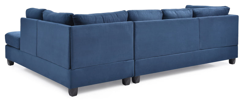 Glory Furniture Malone Comfort Sectional sofa with plush cushions and neutral fabric, perfect for modern living rooms.