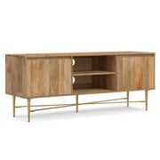 Fallon - TV Media Stand - Natural - R&R Furniture Gallery (Fountain Valley, CA)