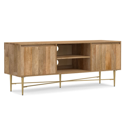 Fallon - TV Media Stand - Natural - R&R Furniture Gallery (Fountain Valley, CA)